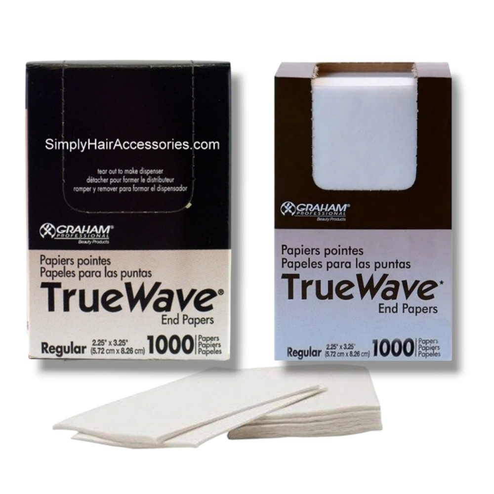 New 🩷 GRAHAM Professional Beauty TrueWave Roller End Papers Regular 1000